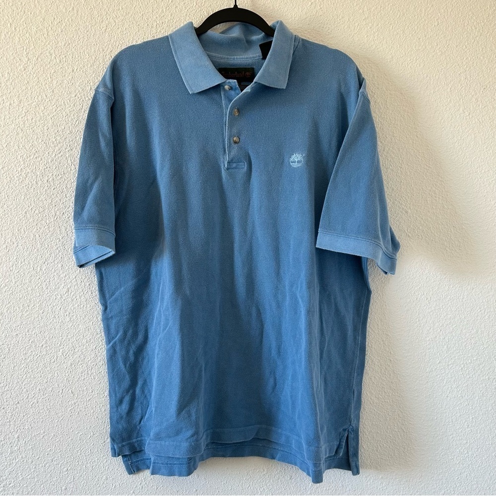 Timberland VGT Men’s Polo Shirt XL Sky Blue 100% Cotton Casual